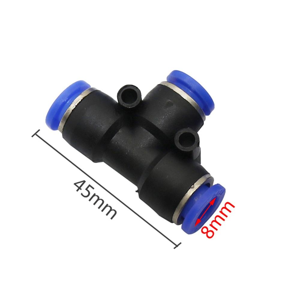 5 Pcs 6/8/10/12mm Tee Connector Garden Irrigation Quick Connectors Pneumatic Joint Mist Cooling System Adapters Water connector