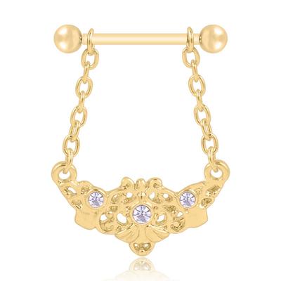 Surgical Steel Body Piercing Jewelry Nipple Ring for Women Girls