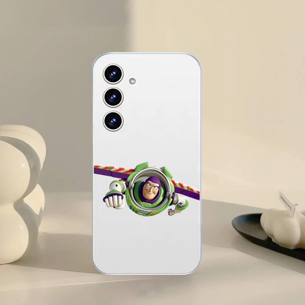 B-Buzz Lightyear Phone Case For Samsung Galaxy S21 S22 S23 S24 S25ULTRA FE Ultra Plus5G A52S Transparent Cover