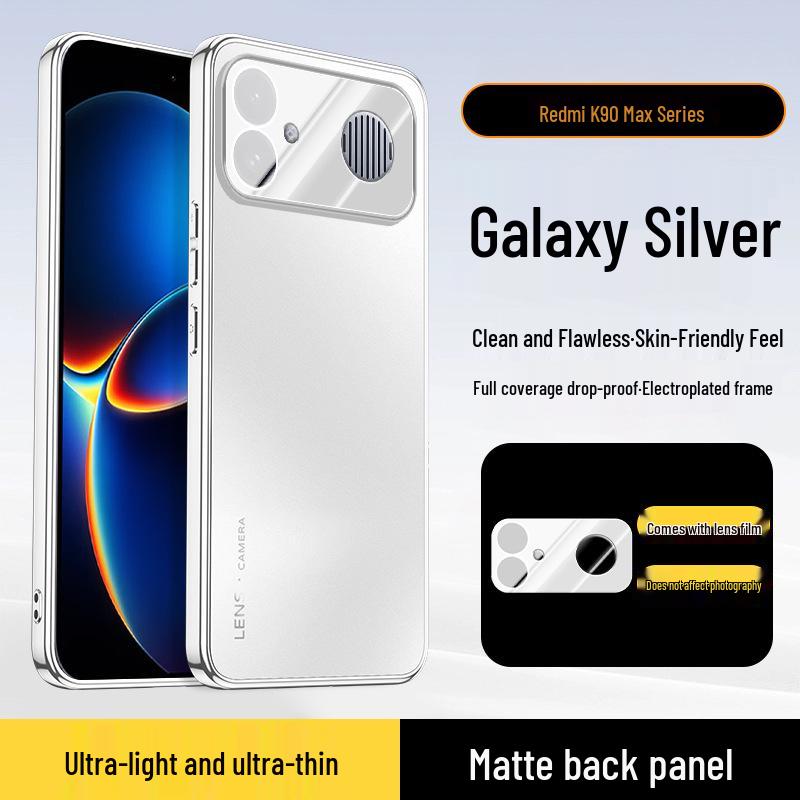 

Redmi K90 Max Electroplated Phone Case with Lens Protection - Simple Business Design, All-Inclusive for K90 Pro Max Redmi K90 Max