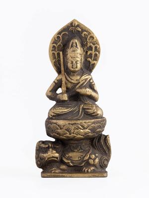 Buddha Statue Manjusri Bodhisattva Buddhist Keiaki Watanabe Original In the Year of the Zodiac Guardian Principal Image Zodiac Takaoka Copperware