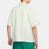 Nike Embroidered Logo Short Sleeve Button-Up Shirt Men Tops Light-Green HJ3956-091