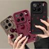 Luxury Cartoon Cherry Print Matte Silicone Case for Xiaomi 15T Pro POCO F8 Ultra X7 M7 F7 Redmi 15C Note 15 14 Pro Plus 5G 4G