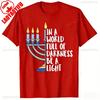 Hanukkah Light Jewish Graphic Tshirt Unisex Cotton Crew Neck Streetwear Printed Tshirt Top Oneck Shortsleeve Tees