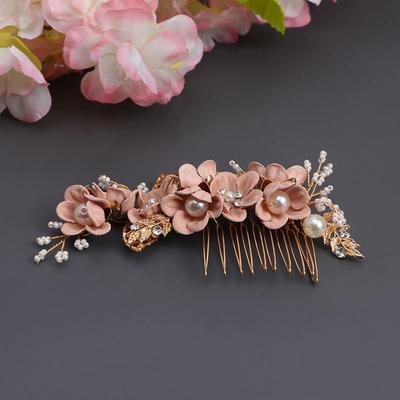 Handmade Bridal Disk Hair Comb Hair Comb Bridal Hair Accessories Hair Jewelry Wedding Headwear