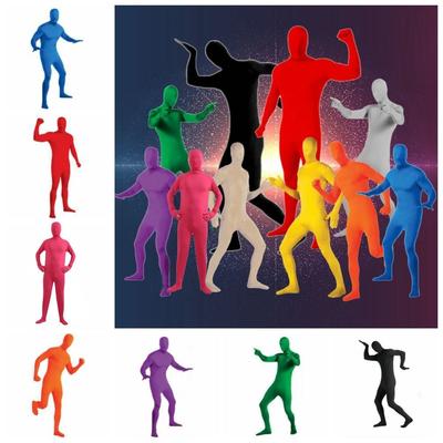 Spandex Suit Kid Adult Zentai Invisibility Cloak Skin Tight Bodysuit Full Body Suit  Men
