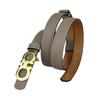 Women's Genuine Leather Thin Waist Belt – Casual Korean Style for Dresses and Pants