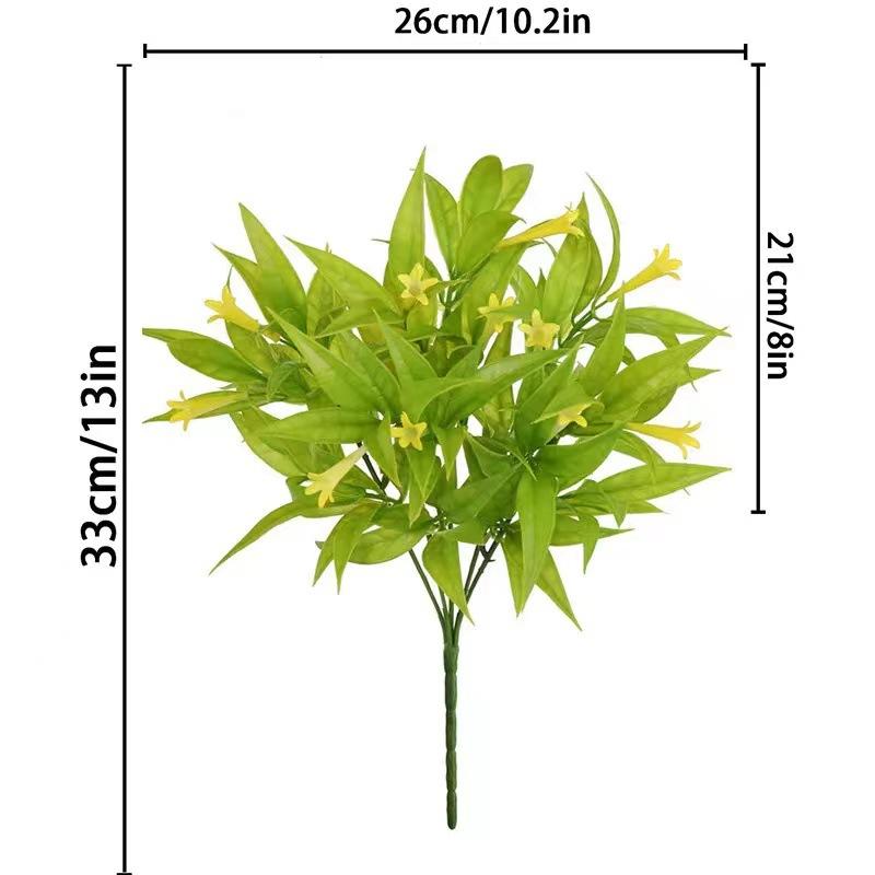 

Уличные растения с защитой от УФ-излучения, искусственная ипомея, украшение для дома, двери и окна, имитация цыганской вазы, цветочная композиция 33cm жёлтый