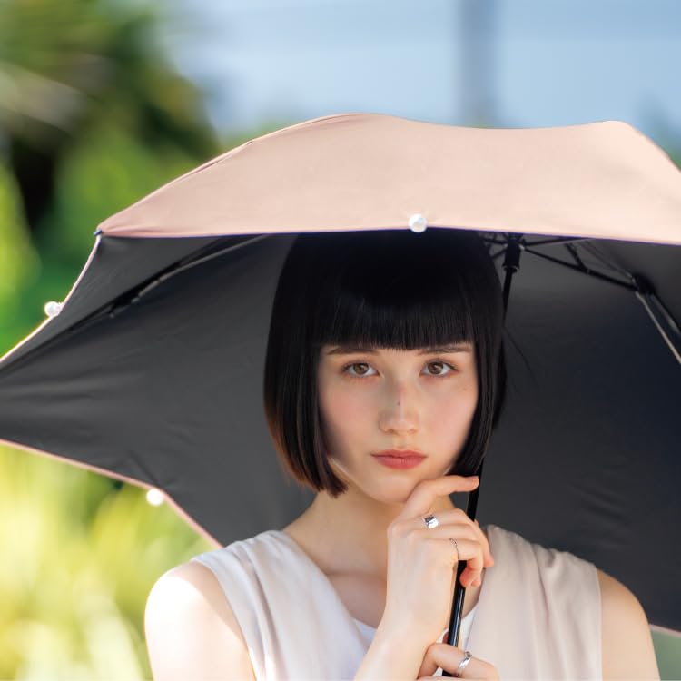 Sun Blackout Dome Black Light UV Heat Suitable for Rain or Folding 55cm Perfect for and Stylish and Cute for Product [2025] Wpc. Umbrella, Parasol,