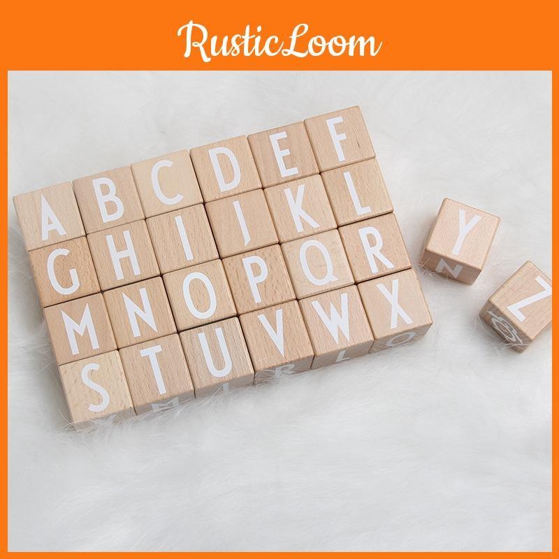 Letter 26 Cube Building Block Children Puzzle Toy Set For Kid Interaction