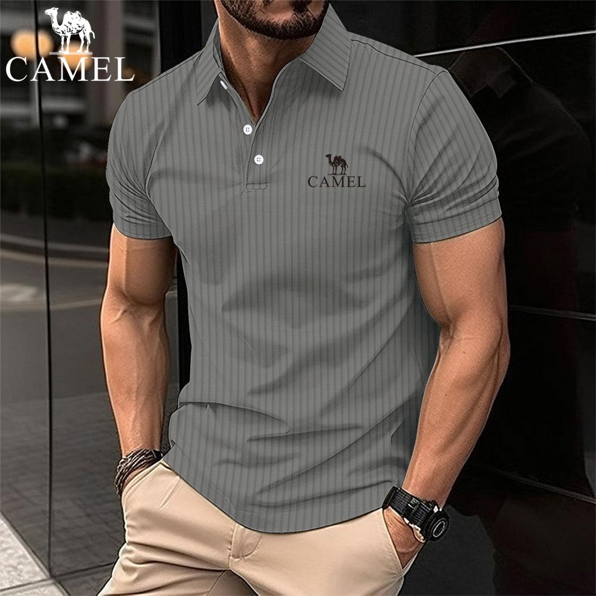 Мужская летняя спортивная рубашка-поло для фитнеса и отдыха с вышивкой — фото 5