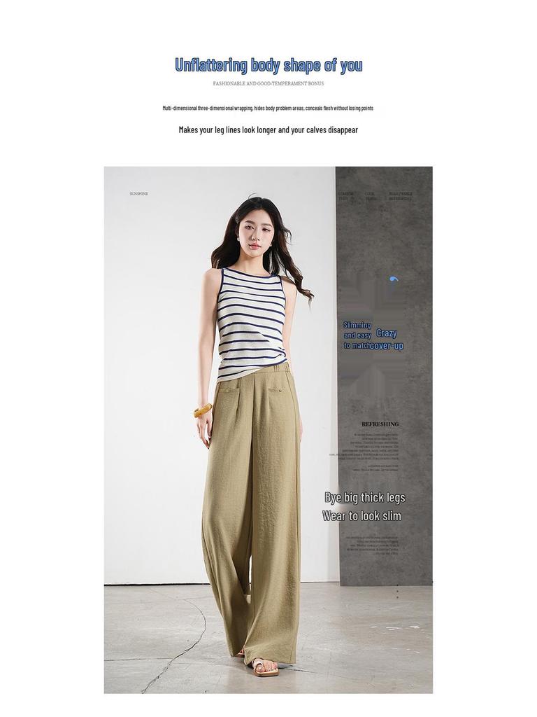 Women's High-Waisted Linen Wide-Leg Pants: Stylish, Comfortable, Casual Trousers for Summer (2026)
