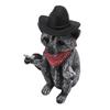 Raccoon Figurine Funny Lifelike Decorative Resin Wild Animal Statue Ornament for Desk Bookshelf