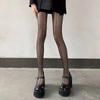 Women Sheer Tights Pantyhose Cross Line Pattern See Through Stockings Tights For Ballet Cosplay Stage