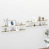 VidaXL Wall Shelves 4 Pcs White and Sonoma Oak 115x9x3 Cm