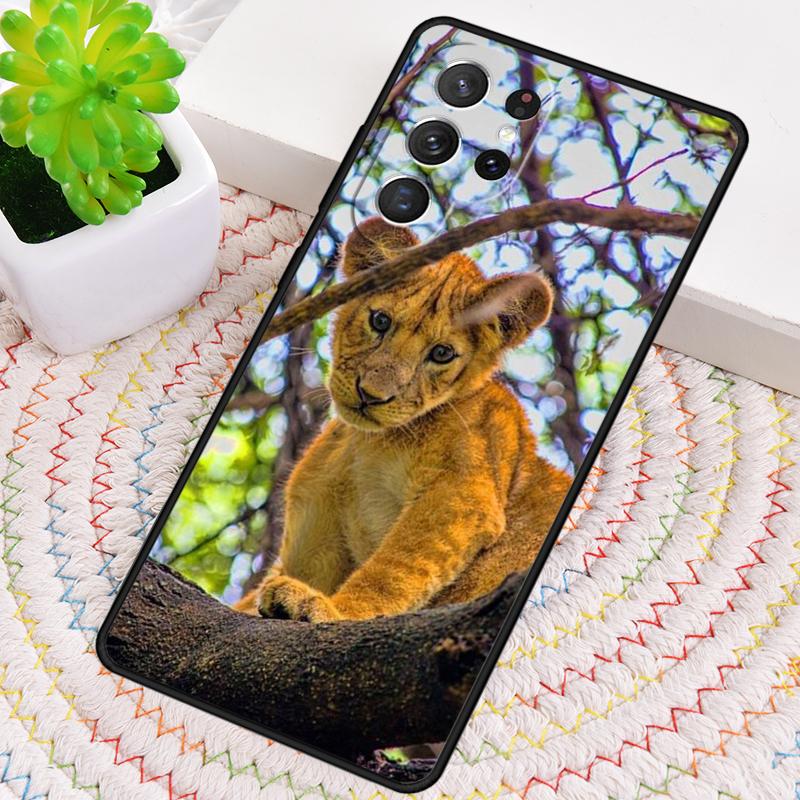 Lion Alpha Male Cub Soft Silicone Phone Case For Samsung Galaxy Note 10 Pro S26 S25 S24 S23 S22 S21 Plus S25Ultra Capa Cover
