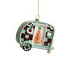 High Quality Green Christmas Hanging Decoration Plastic DIY Drop Pendant House Car Reusable Xmas Tree Ornament For Christmas