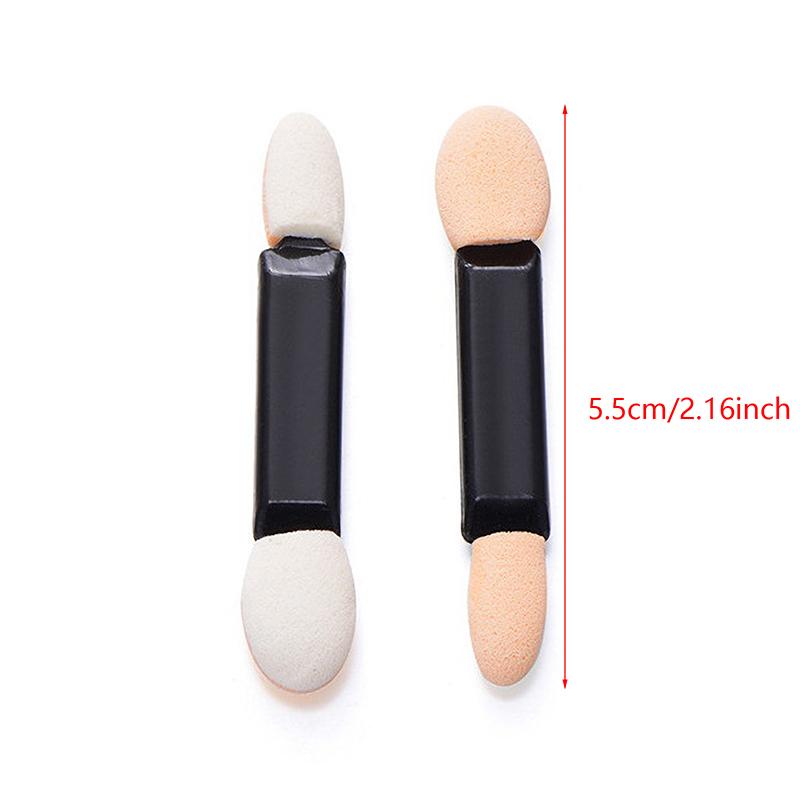 10Pcs Disposable Eyeshadow Brush Dual Sided Sponge Latex Kit Makeup Eye Shadow Brushes For Cosmetic Applicator Make Up