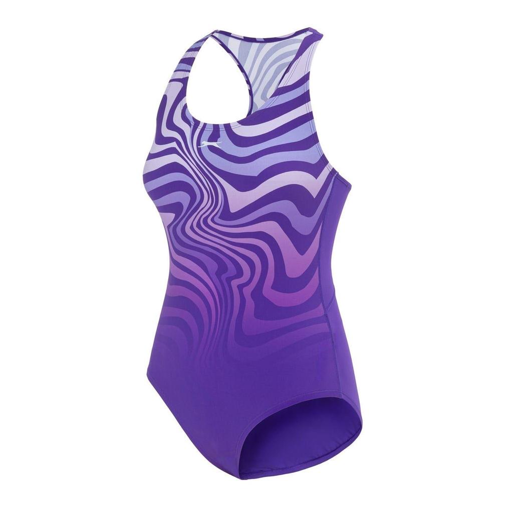 Slazenger Womens/Ladies Wave Pattern One Piece Swimsuit