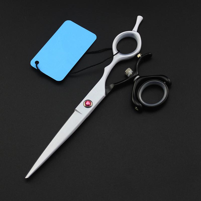 Professional Steel 6 '' Rotate White Cut Hair Scissors Haircut Scissor Thinning Barber Cutting Shears Hairdresser Scissors