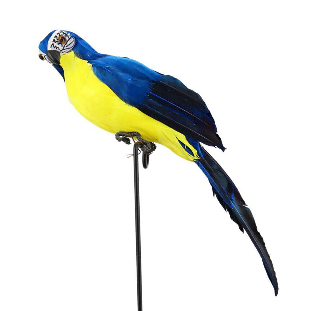 Garden Lawn Decoration Lifelike Fake Bird Artificial Parrot Realistic Decoration For Patio Decoration Party Prop Garden