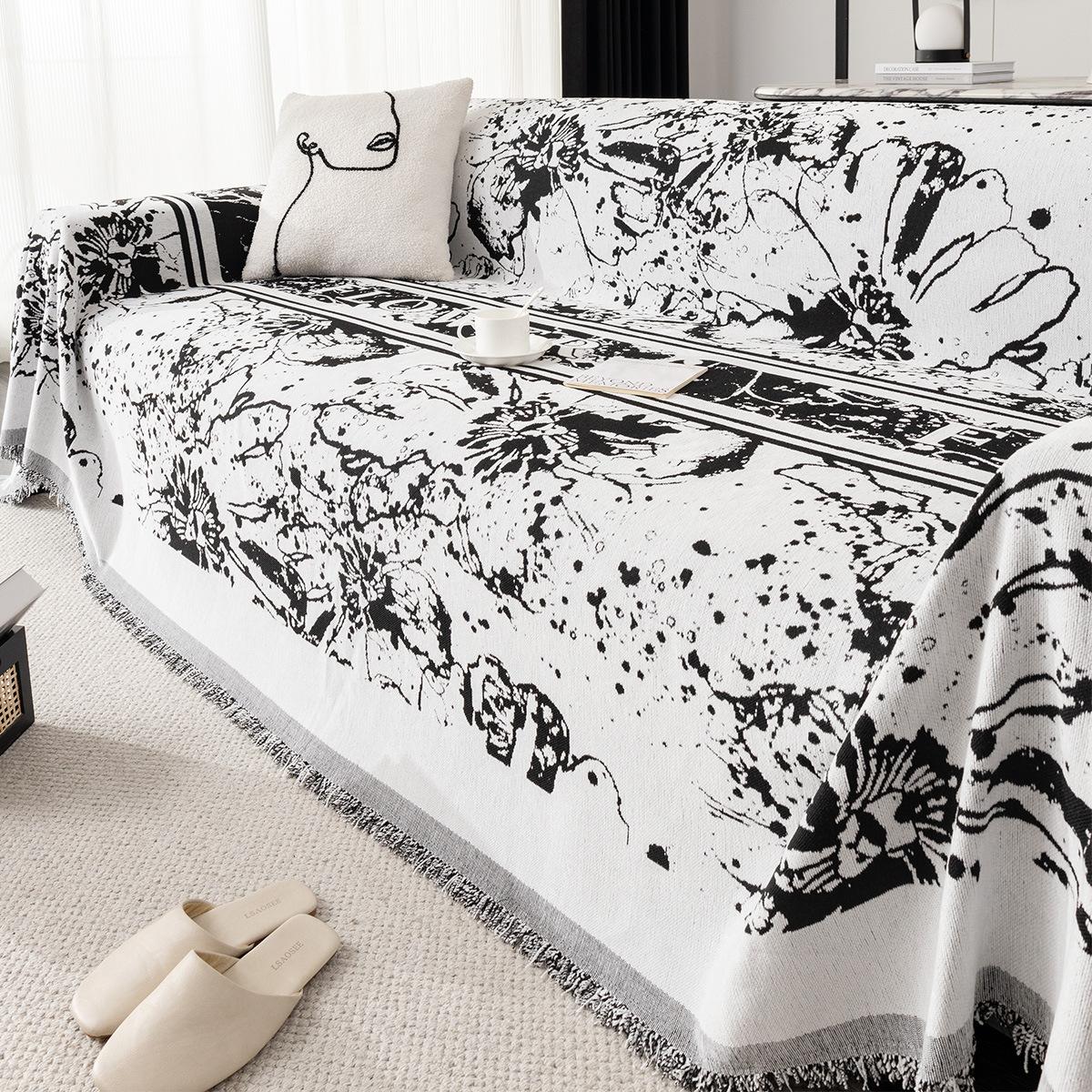 

Чехол с кисточками, можно стирать в стиральной машине, для кресла, двухместного дивана, 3-местного, 4-местного и секционного дивана, защита для домашней и офисной мебели 180*180CM