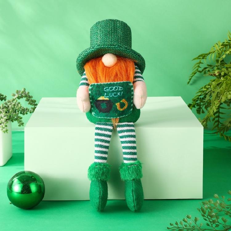 Irish Patrick's Day Gnomes Dwarfs Figurine Doll Toy Ornaments Table Display