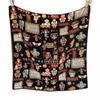 Silk Wool Blend Square Scarf Women 65x65cm Soft Warm Fashion Accessory Christmas Bear Print