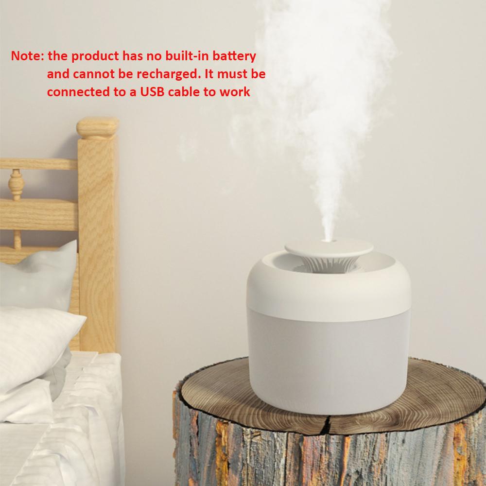 Large Capacity Home Air Humidifier 2400ml Ultrasonic Cool Mist Maker Fogger With Led Light Lamp Aroma Diffuser Usb Humidificador