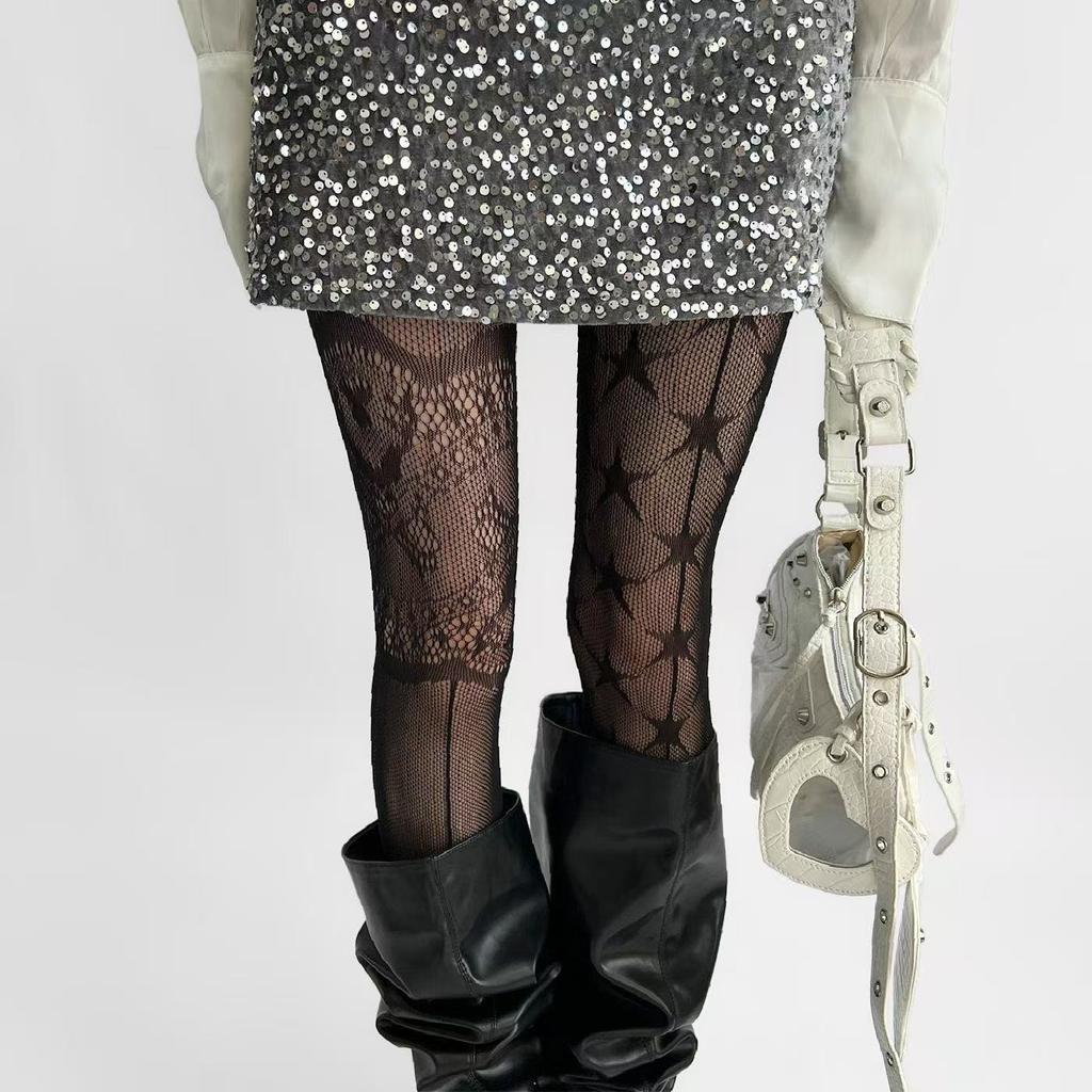 Women's Sexy Pantyhose With Hollowed Out Mesh Lace Pantyhose