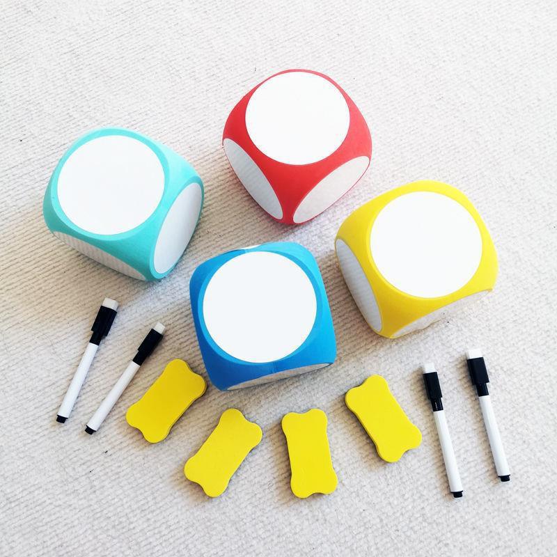 Multicolor Erasable EVA Dice – Creative Educational Toys for Classrooms