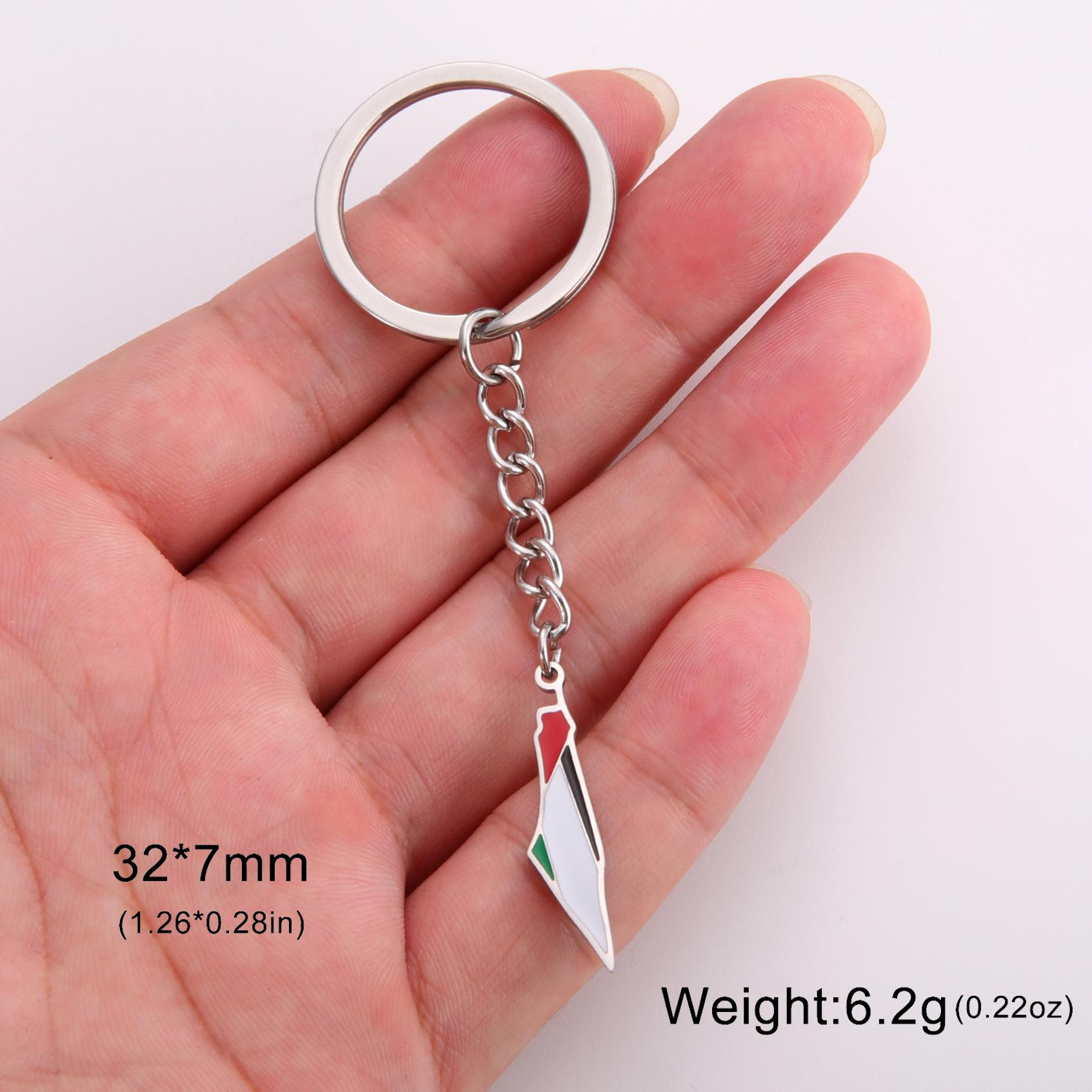 

LIKGREAT Stainless Steel Palestine Map Pendant Necklace Gold Color Jewelry Women Choker Drip Oil Geography Neck Chain Wholesale