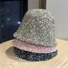 Women S Autumn Winter Knitted Bucket Hat Warm Face Slimming Fashion Hat