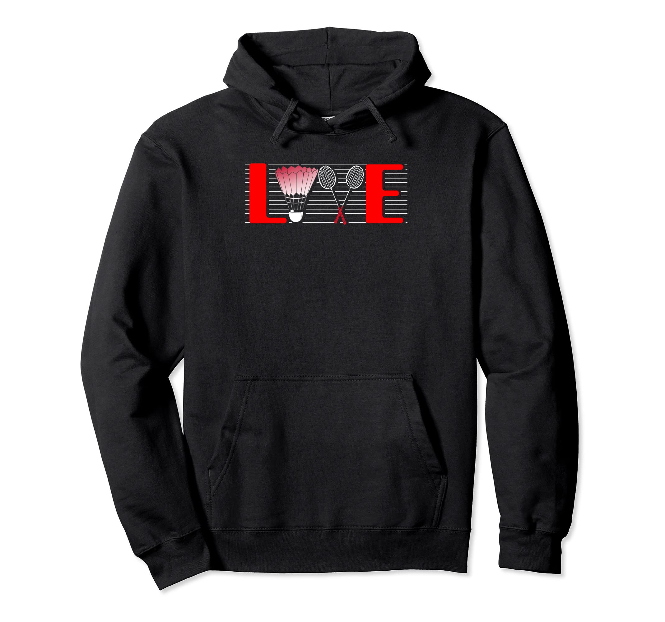

Love Badminton | Racket Shuttlecock | Badminton Player Hoodie