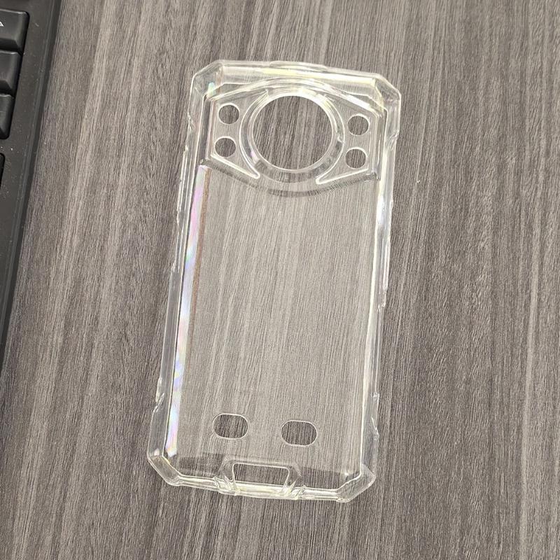 TPU Phone Case for DOOGEE Fire 7 Ultra Transparent Black Cover for DOOGEE Fire7 7Ultra Silicone Soft Cover Protective Back Shell