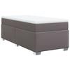 Maison Exclusive - Sommier à lattes de lit avec matelas Gris 100x200 cm Similicuir