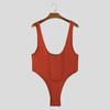INCERUN Men Deep U Neck Sleeveless Bodysuits Fitted Home Briefs Jumpsuits