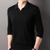 Hengyuanxiang Men's Silk Blend Turtleneck Pullover Sweater