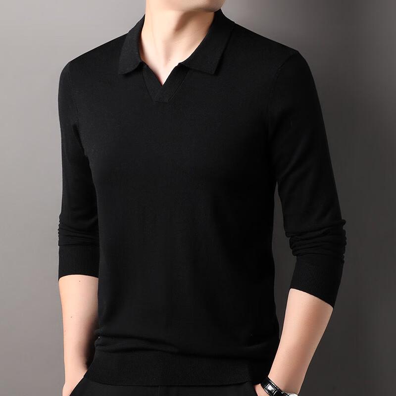 Hengyuanxiang Men's Silk Blend Turtleneck Pullover Sweater