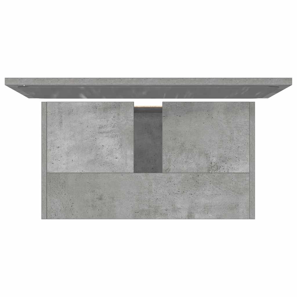 Vidaxl 2-Piece Bathroom Furniture Set, Concrete Grey