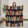 Book Lover Warm Comfy Blanket  Print Camping Throw Blanket Couch Bed Flannel Bedspread Sofa Bed Cover