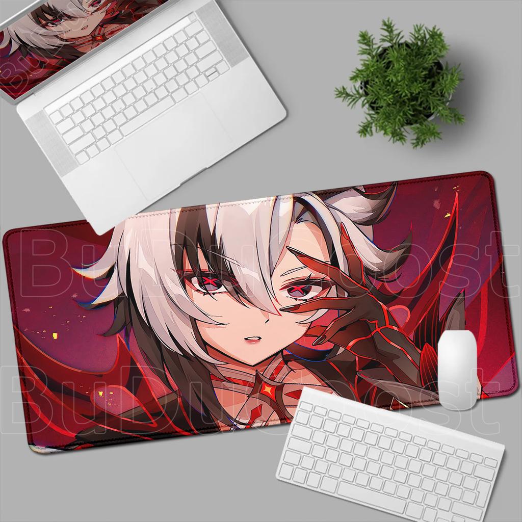 Too Many Beautiful Pictures Genshin Impact Arlecchino Mousepad Laptop PC Gaming Mouse Pad  Large Size Desk Mat Keyboard Soft Rug