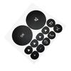 Black Button Overlay Button Repair Decal Black Overlay With Lettering Interior Compatibility For Mercedes-Benz W221