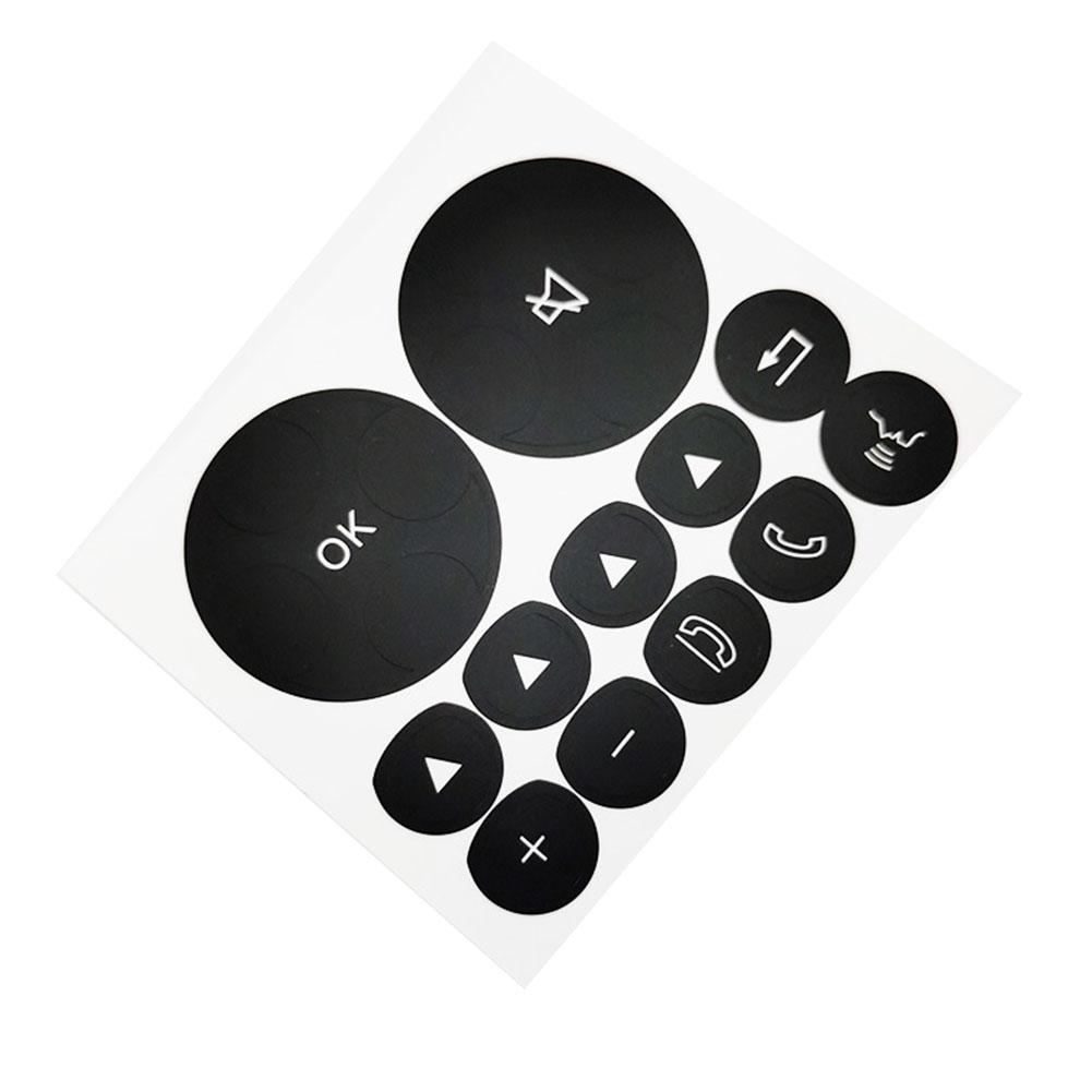 Black Button Overlay Button Repair Decal Black Overlay With Lettering Interior Compatibility For Mercedes-Benz W221
