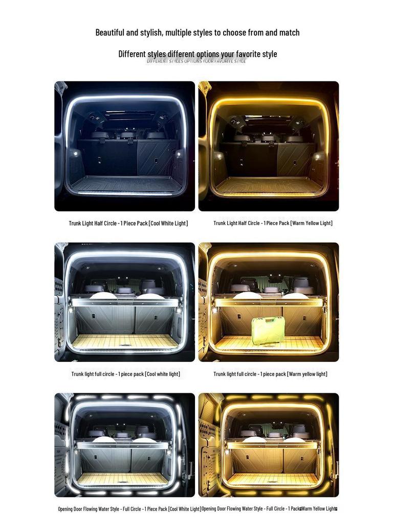 Avatr 07 Trunk & Tail Box Ambient Light Strip - Camping Decorative Accessory