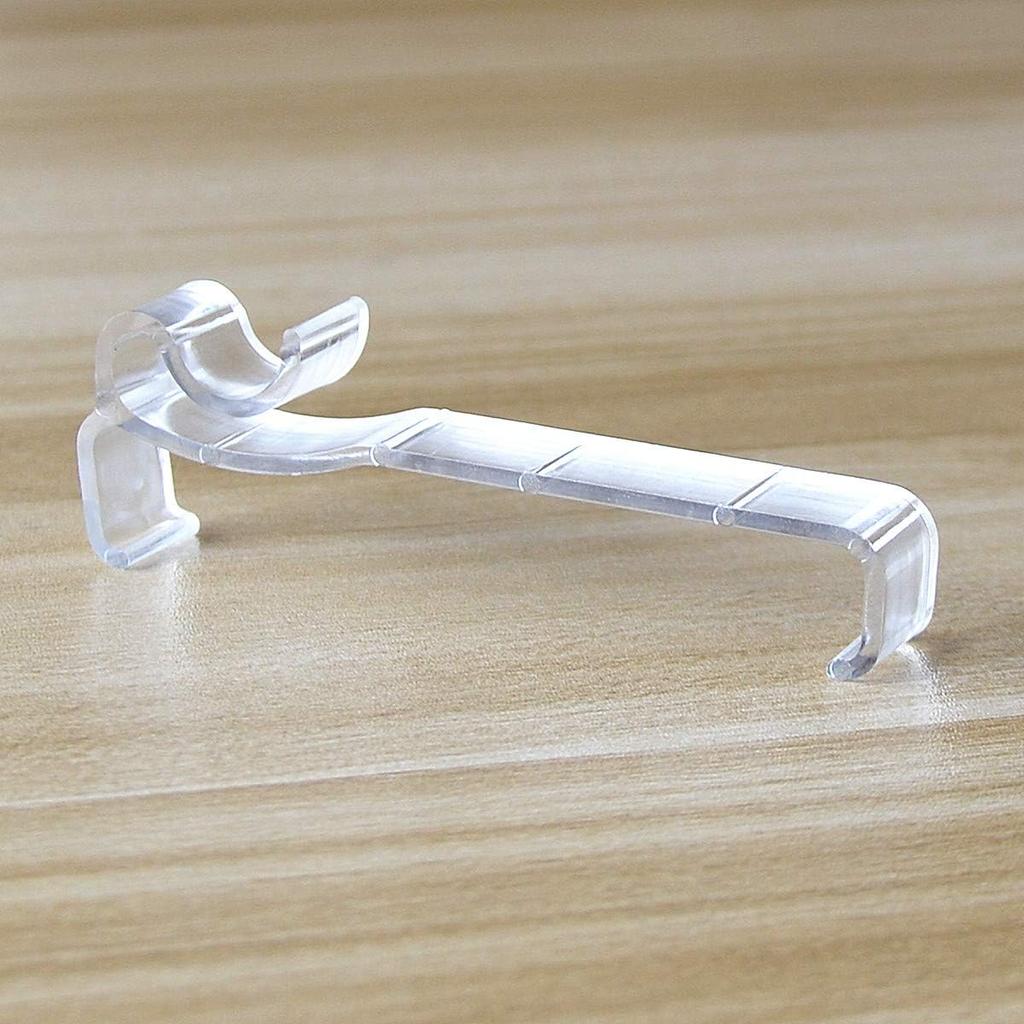 Valance Clips 10pcs 3'' Window Blinds Hidden Clip Clear Plastic for Horizontal Blinds Valance Retainer Holder