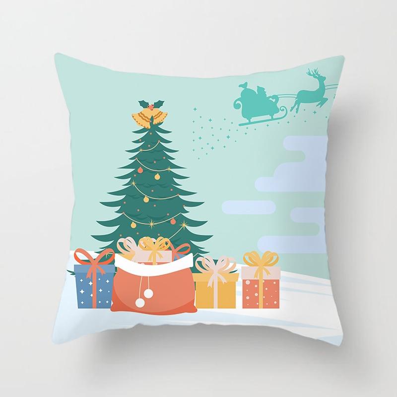 Winter Christmas Pillowcases Christmas Tree Pillowcases Sofa Home Decoration