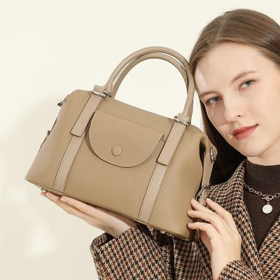 Handbag New Leather Women's Bag Leather Handbag Versatile Fashion Shoulder Bag Crossbody Bag Commuter Bag