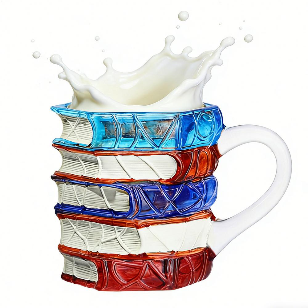 

Book Coffee Mug Stained Glass 3D Cup Decoration Mugs For Book Lovers For Women Men Home Kitchen Office Bar Birthday Christmas