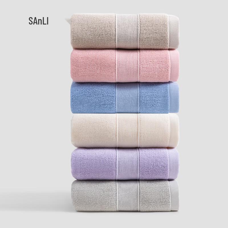 Sanli Antibacterial Combed Cotton Towel Set